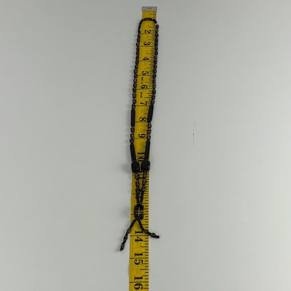 artisan Handmade Elegant Black Onyx and smoky quartz gemstone Necklace - Picture 11 of 15